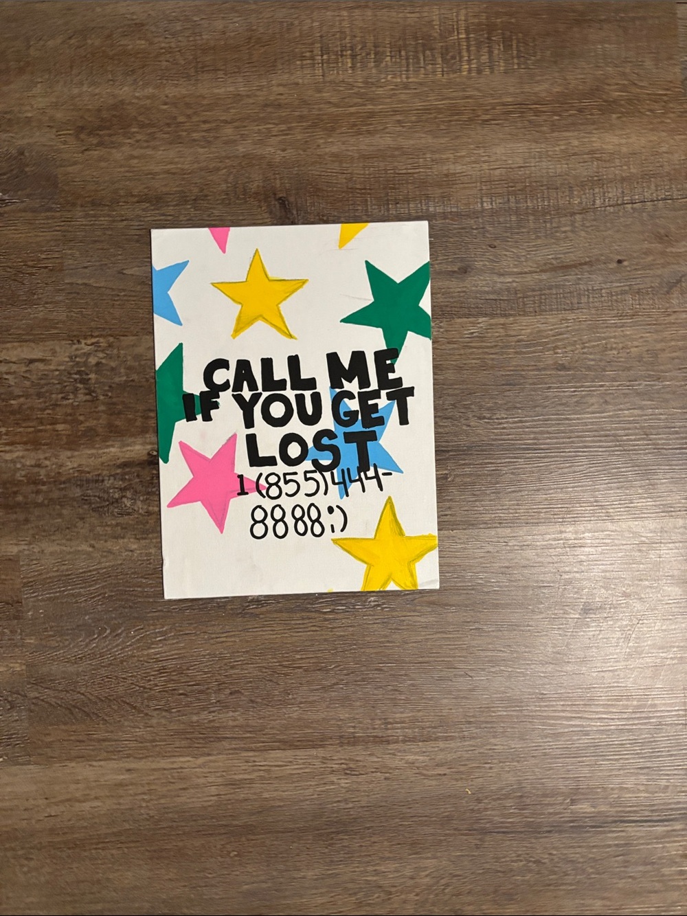 Homemade Colorful Star Tyler, The Creator Canvas - Call Me If You Get Lost